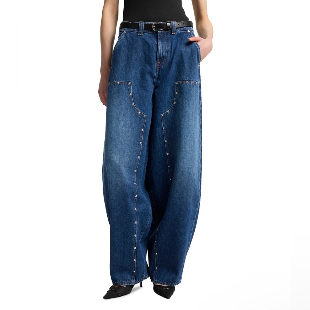 7 FOR ALL MANKIND Women's Blue Wide-Leg Jeans Sz. 23